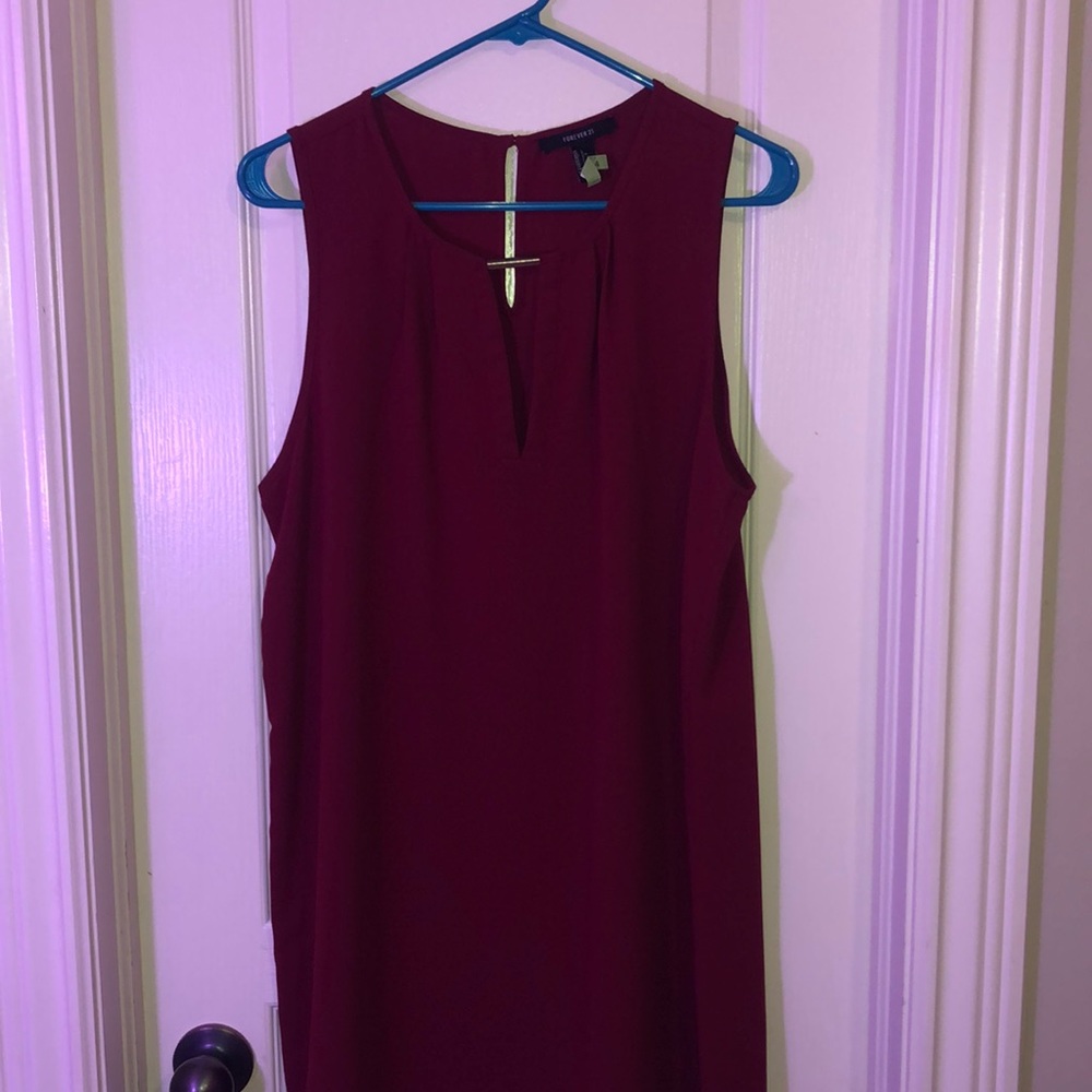 forever 21 burgundy mini dress